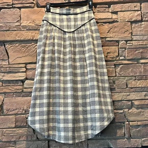 NWT Mother Out Skirts Plaid Skirt - Picture 4 of 6